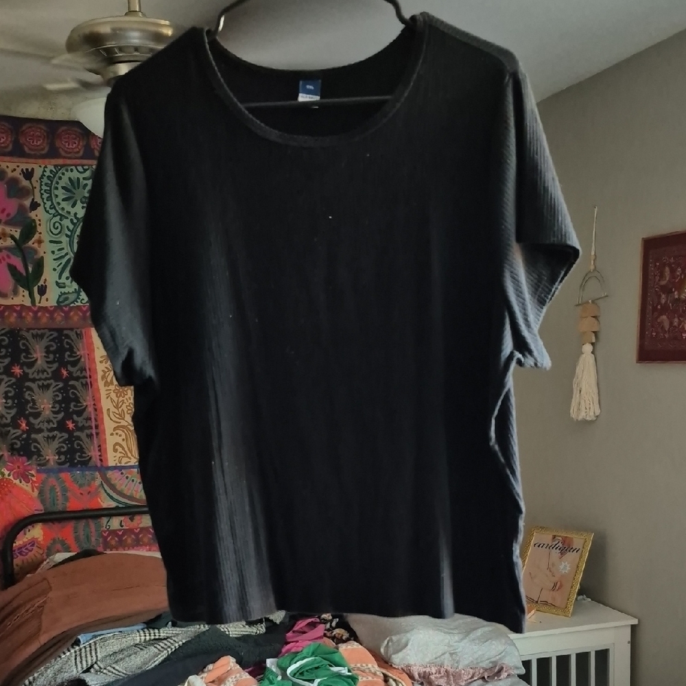 Old Navy Black Short Sleeve Women's Tee